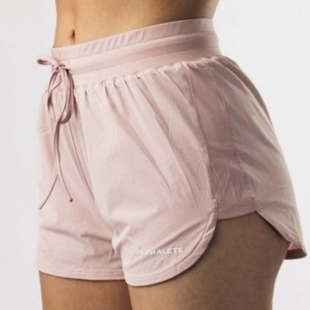 Alphalete Flat Rose Pink Active Lined Workout Shorts Size Small